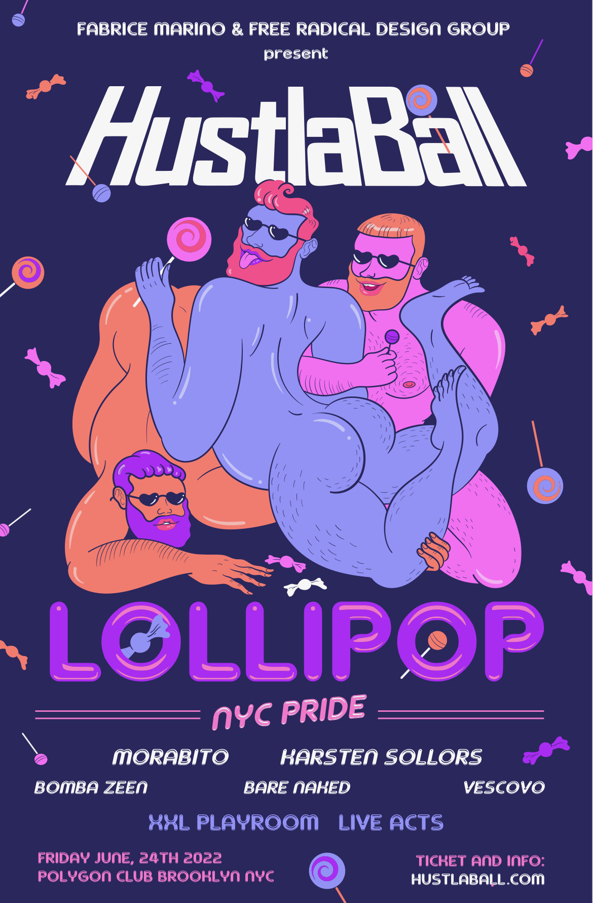 HustlaBall Lollipop Pride